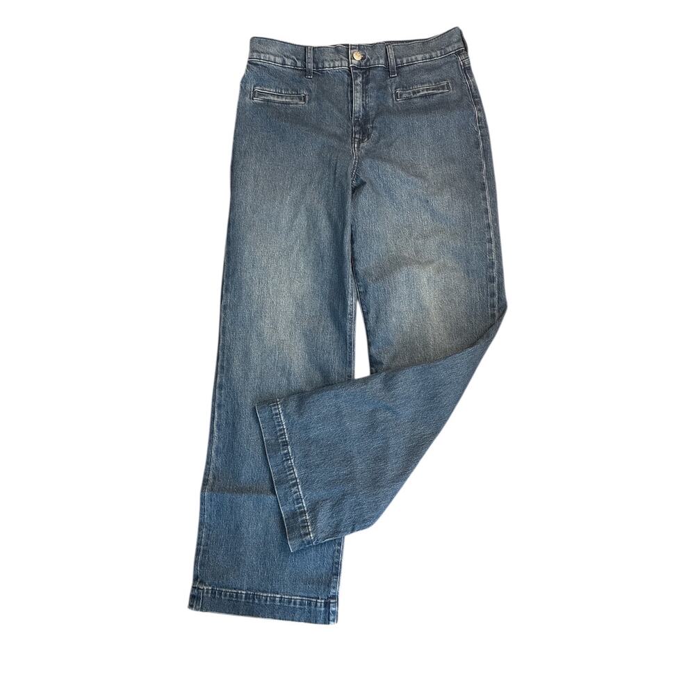 New J Crew Factory Wide Leg Crop Jeans 30W 38H